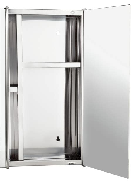 argos stainless steel double mirrored door bathroom cabinet|3 door mirrored bathroom cabinet.